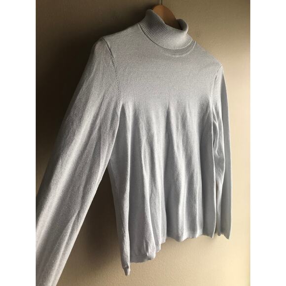 Chicos Women Turtleneck Shimmer Glitter Sweater Size 1 - Picture 3 of 8